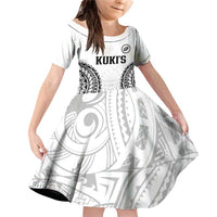 World Rugby Cook Islands Family Matching Off Shoulder Short Dress and Hawaiian Shirt Kukis Make History - Polynesian Pride