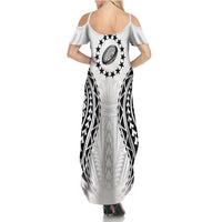 World Rugby Cook Islands Family Matching Summer Maxi Dress and Hawaiian Shirt Kukis Make History LT9 - Polynesian Pride