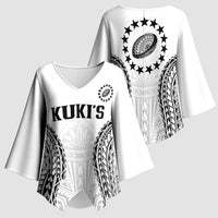 World Rugby Cook Islands Kimono Sleeve Blouse Kukis Make History - Polynesian Pride