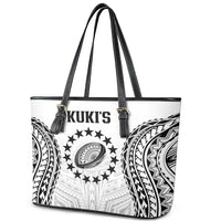 World Rugby Cook Islands Leather Tote Bag Kukis Make History - Polynesian Pride