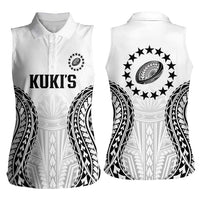 World Rugby Cook Islands Women Sleeveless Polo Shirt Kukis Make History - Polynesian Pride