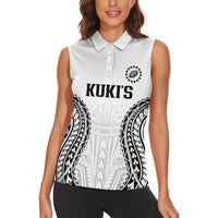 World Rugby Cook Islands Women Sleeveless Polo Shirt Kukis Make History - Polynesian Pride
