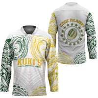 World Rugby Cook Islands Hockey Jersey White Polynesian Tribal Pattern - Polynesian Pride