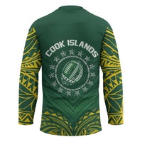 World Rugby Cook Islands Hockey Jersey Green Polynesian Tribal Pattern LT9 - Polynesian Pride