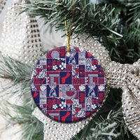 Guam Felis Pasgua Ceramic Ornament Pacific Patchwork Xmas Vibes - Polynesian Pride