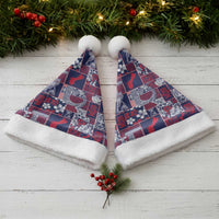 Guam Felis Pasgua Christmas Santa Hat Pacific Patchwork Xmas Vibes LT9 - Polynesian Pride