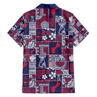 Guam Felis Pasgua Family Matching Long Sleeve Bodycon Dress and Hawaiian Shirt Pacific Patchwork Xmas Vibes - Polynesian Pride