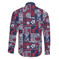 Guam Felis Pasgua Family Matching Puletasi and Hawaiian Shirt Pacific Patchwork Xmas Vibes LT9 - Polynesian Pride