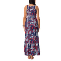Guam Felis Pasgua Family Matching Tank Maxi Dress and Hawaiian Shirt Pacific Patchwork Xmas Vibes - Polynesian Pride