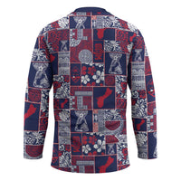 Guam Felis Pasgua Hockey Jersey Pacific Patchwork Xmas Vibes LT9 - Polynesian Pride