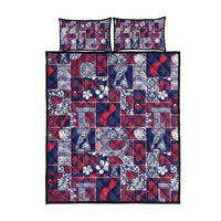 Guam Felis Pasgua Quilt Bed Set Pacific Patchwork Xmas Vibes - Polynesian Pride