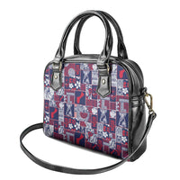 Guam Felis Pasgua Shoulder Handbag Pacific Patchwork Xmas Vibes - Polynesian Pride
