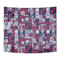 Guam Felis Pasgua Tapestry Pacific Patchwork Xmas Vibes - Polynesian Pride