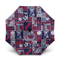 Guam Felis Pasgua Umbrella Pacific Patchwork Xmas Vibes - Polynesian Pride