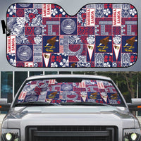 Manuia le Kerisimasi American Samoa Auto Sun Shade Pacific Patchwork Xmas Vibes - Polynesian Pride