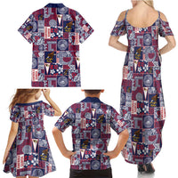 Manuia le Kerisimasi American Samoa Family Matching Summer Maxi Dress and Hawaiian Shirt Pacific Patchwork Xmas Vibes LT9 - Polynesian Pride
