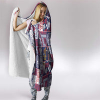 Manuia le Kerisimasi American Samoa Hooded Blanket Pacific Patchwork Xmas Vibes - Polynesian Pride