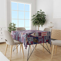 Manuia le Kerisimasi American Samoa Tablecloth Pacific Patchwork Xmas Vibes - Polynesian Pride