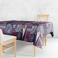 Manuia le Kerisimasi American Samoa Tablecloth Pacific Patchwork Xmas Vibes - Polynesian Pride