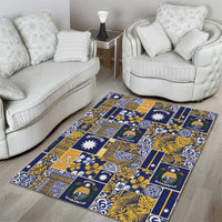 Ekamawir omo Nauru Area Rug Pacific Patchwork Xmas Vibes - Polynesian Pride