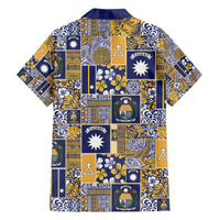 Ekamawir omo Nauru Family Matching Short Sleeve Bodycon Dress and Hawaiian Shirt Pacific Patchwork Xmas Vibes LT9 - Polynesian Pride