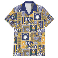 Ekamawir omo Nauru Hawaiian Shirt Pacific Patchwork Xmas Vibes - Polynesian Pride