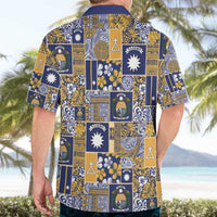 Ekamawir omo Nauru Hawaiian Shirt Pacific Patchwork Xmas Vibes - Polynesian Pride