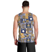 Ekamawir omo Nauru Men Tank Top Pacific Patchwork Xmas Vibes - Polynesian Pride