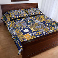 Ekamawir omo Nauru Quilt Bed Set Pacific Patchwork Xmas Vibes - Polynesian Pride