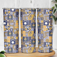 Ekamawir omo Nauru Skinny Tumbler Pacific Patchwork Xmas Vibes - Polynesian Pride