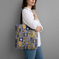 Ekamawir omo Nauru Tote Bag Pacific Patchwork Xmas Vibes - Polynesian Pride