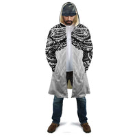 New Zealand Koru Fern Custom Cloak Simple Taniko Motif - Polynesian Pride