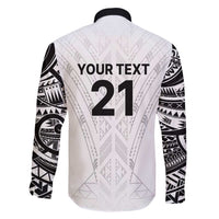 New Zealand Koru Fern Custom Family Matching Long Sleeve Bodycon Dress and Hawaiian Shirt Simple Taniko Motif