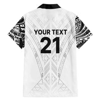New Zealand Koru Fern Custom Family Matching Off Shoulder Maxi Dress and Hawaiian Shirt Simple Taniko Motif LT9 - Polynesian Pride