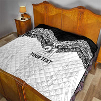 New Zealand Koru Fern Custom Quilt Simple Taniko Motif