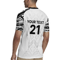 New Zealand Koru Fern Custom Rugby Jersey Simple Taniko Motif LT9 - Polynesian Pride
