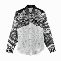 New Zealand Koru Fern Custom Women Casual Shirt Simple Taniko Motif LT9 - Polynesian Pride