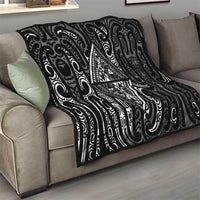 New Zealand Maori Taniko Quilt Black Kowhaiwhai Puhoro LT9 - Polynesian Pride