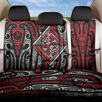 New Zealand Maori Taniko Back Car Seat Cover Red Kowhaiwhai Puhoro