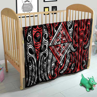 New Zealand Maori Taniko Quilt Red Kowhaiwhai Puhoro LT9 - Polynesian Pride