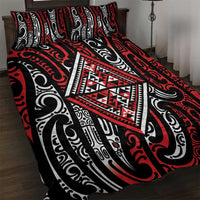 New Zealand Maori Taniko Quilt Bed Set Red Kowhaiwhai Puhoro LT9 Red - Polynesian Pride