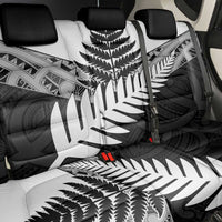 New Zealand Silver Fern Back Car Seat Cover Maori Koru Mixed Taniko Pattern