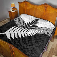 New Zealand Silver Fern Quilt Maori Koru Mixed Taniko Pattern LT9 - Polynesian Pride