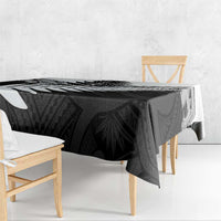 New Zealand Silver Fern Tablecloth Maori Koru Mixed Taniko Pattern LT9 - Polynesian Pride