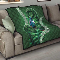 Tui Bird Koru Silver Fern Aotearoa Quilt LT9 - Polynesian Pride