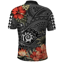 Custom Hawaii Shaka Surf Hand Sign Polo Shirt Polynesian Vintage Vibes LT9 - Polynesian Pride
