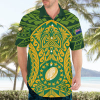 Personalised Cook Islands Rugby Hawaiian Shirt Kukis Athletic Style LT9 - Polynesian Pride