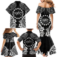 Cook Islands Ra o te Ui Ariki Est 1967 Family Matching Mermaid Dress and Hawaiian Shirt