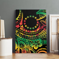Cook Islands 15 Stars Canvas Wall Art Kuki Airani Polynesian Tribal Wave Tattoo
