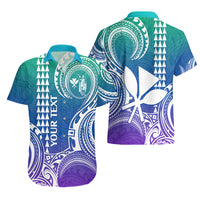 Custom King Kamehameha Day Hawaii Hawaiian Shirt Paradise of the Pacific Tribal Kakau - Gradient LT9 - Polynesian Pride
